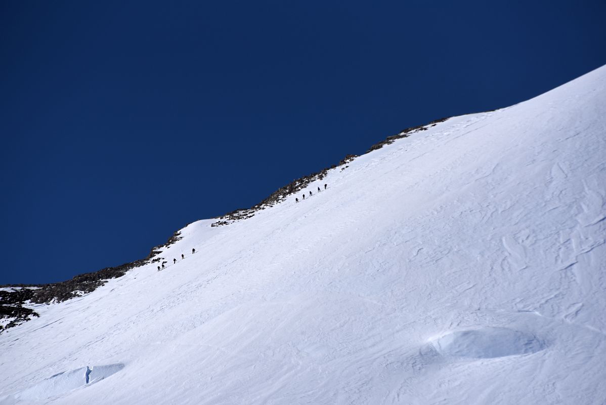 06C Two Rope Teams Climb Up The Fixed Ropes To Mount Vinson High Camp